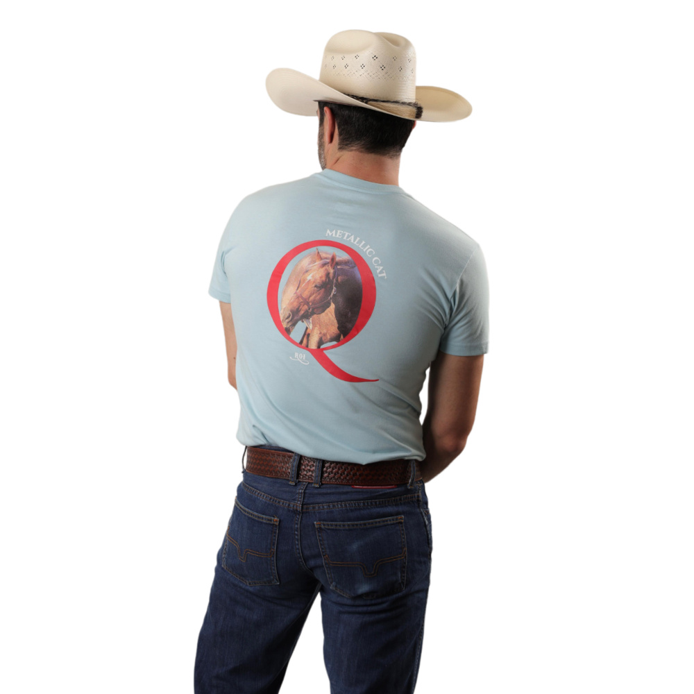 Playera Quarter Horse Caballo Metallic Cat