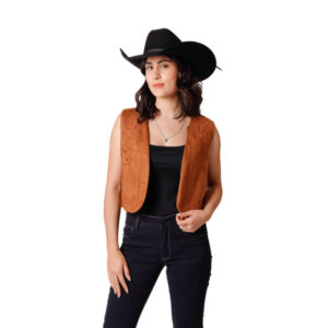 Chaleco Gamuza Naranja Slim Fit